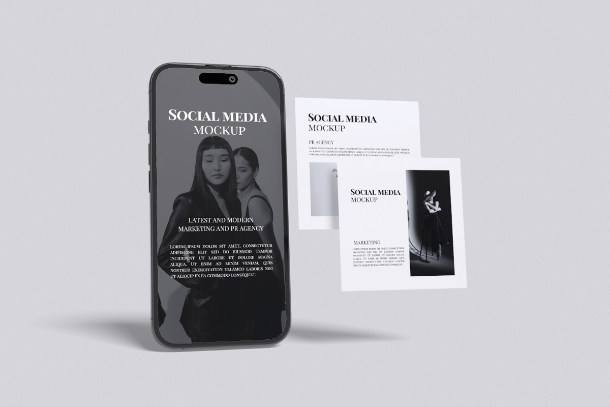 Social Media Mockup, an iPhone Mockup by Pikachudesign (Photo 5 of 5)