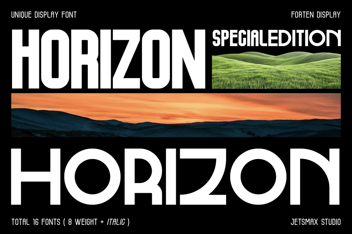 Forten Display, a Sans Serif Font by Jetsmax® Studio (Photo 8 of 10)