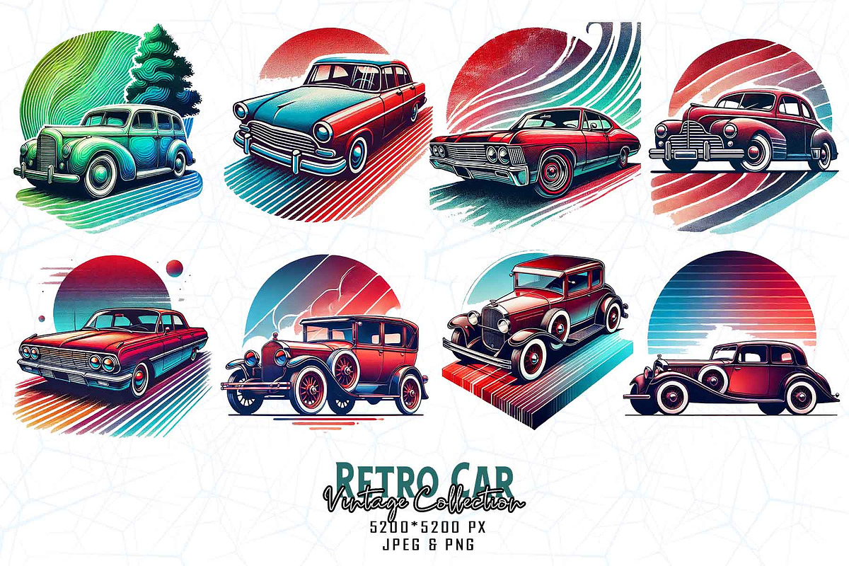 80 Groovy Vintage Car Lover T-shirt, an Illustration by Sofia's Fashion (Photo 3 of 9)