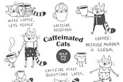 Funny Coffee Cat Doodles, an Illustration by Anastasiya Klempach (Thumbnail 11 of 11)