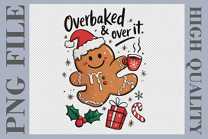 Funny Gingerbread Christmas PNG