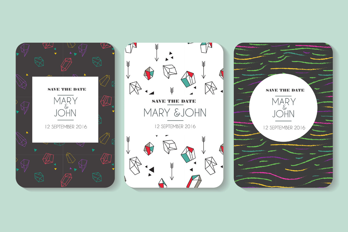 Set of vector card template, an Invitation Template by mikka_kika (Photo 1 of 6)