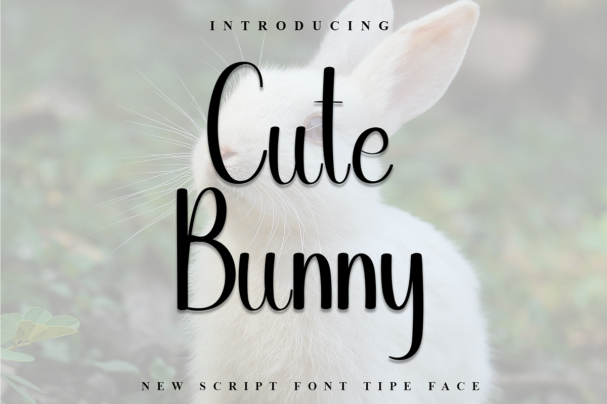 Cute Bunny, a Handwritten Font by InermediaSTUDIO (Photo 1 of 8)