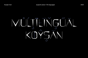 KOYSAN — Display font, a Sans Serif Font by Viktor Pesotsky | Fonts (Thumbnail 4 of 16)