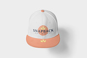 Snapback Mockups, a Hat Mockup by GfxFoundry (Thumbnail 1 of 7)
