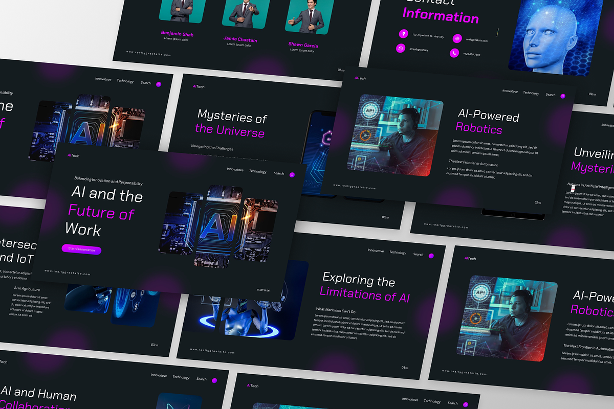 AITech - Artificial Intelligence, a Presentation Template by GraphauseProject (Photo 5 of 6)