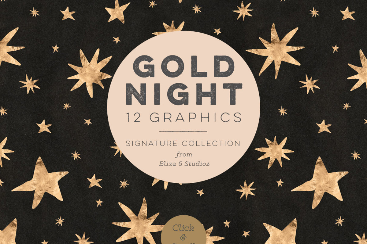 180 Dreamy Golden Graphics, a Pattern Graphic by Blixa 6 Studios (Photo 14 of 27)