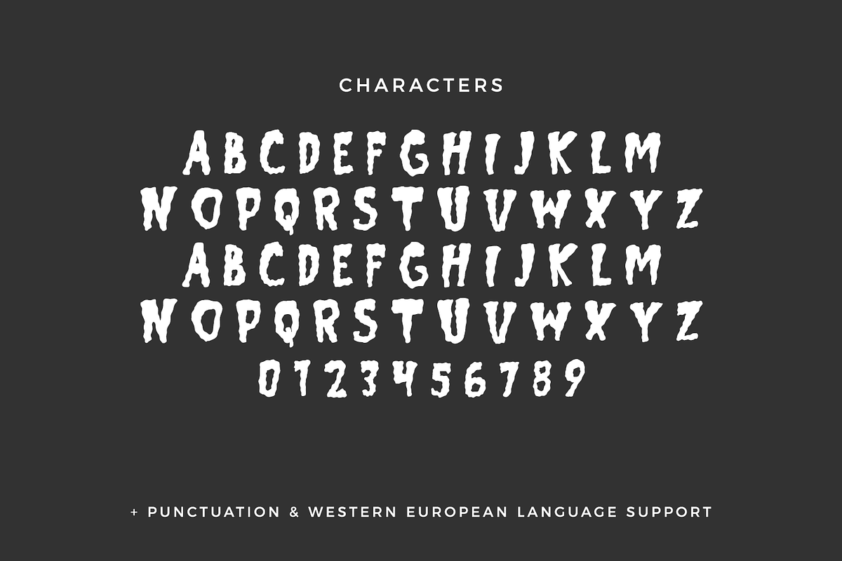 Fright Club - A Horror Font, a Handwritten Font by Beck McCormick (Photo 10 of 10)