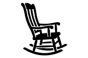 Rocking Chair Silhouette Bundle, an Object Graphic by hafijul (Thumbnail 3 of 4)