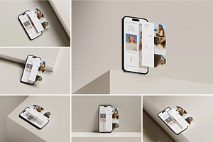 Phone Screen Mockup, a Device Mockup by zippypixelstudio