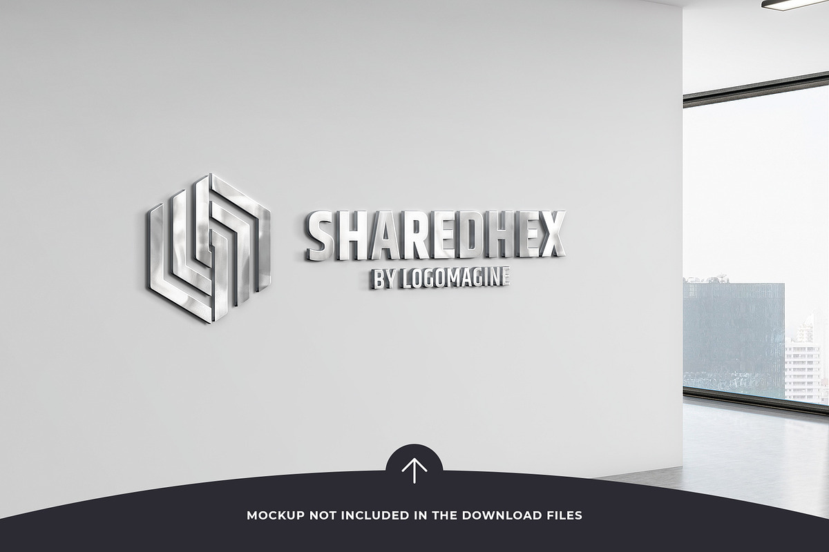Shared Hex Logo Template, a Branding & Logo Template by LOGOMAGINE (Photo 4 of 16)