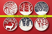 Cricut Christmas Coasters SVG bundl, a Graphic by NGISED (Thumbnail 4 of 10)