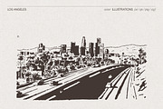 Los Angeles Cityscape Sketches, a Work Illustration by TheMountBirdStudio (Thumbnail 5 of 6)