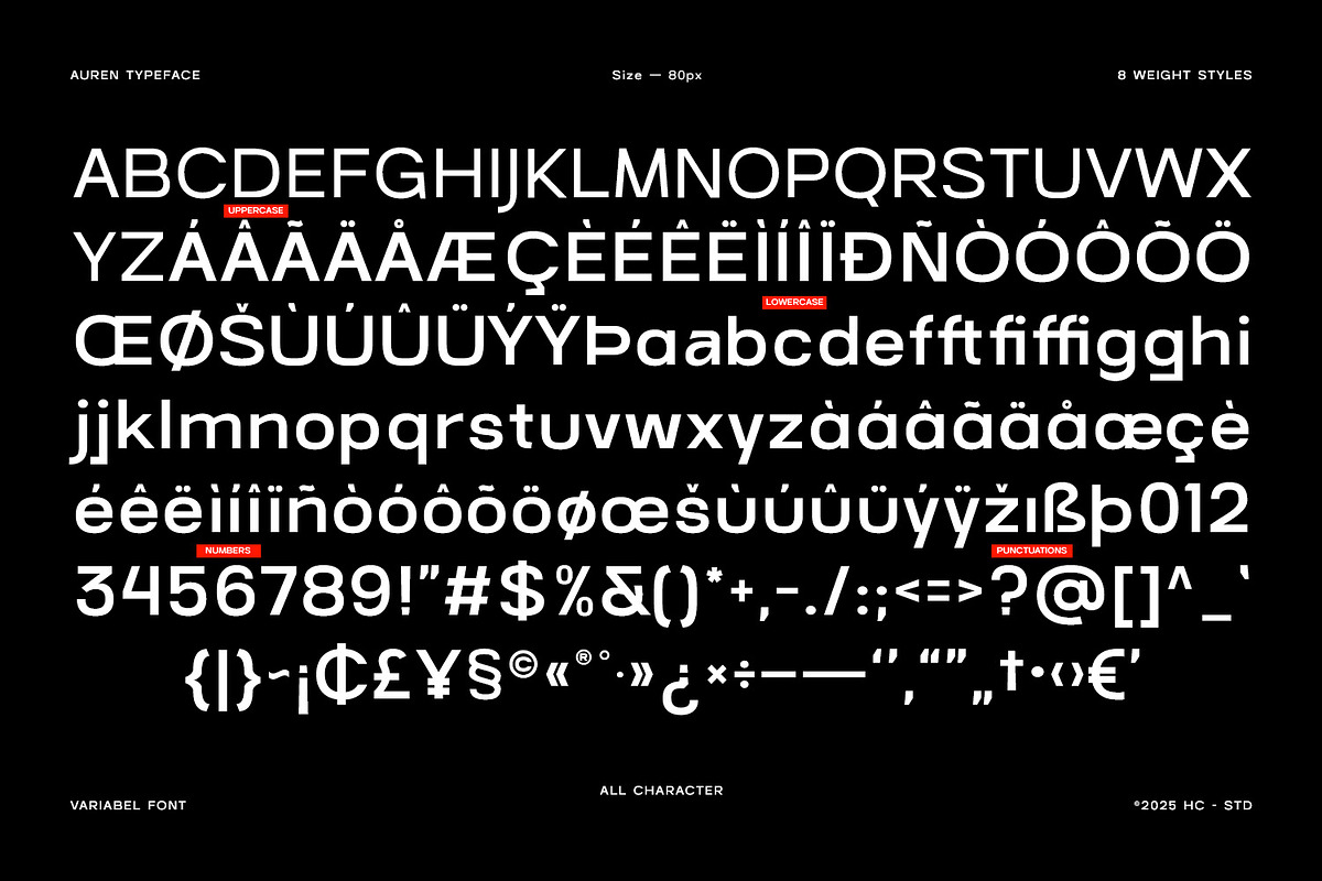 AUREN – Modern Variable Font, a Sans Serif Font by Hasbi Creative (Photo 9 of 10)