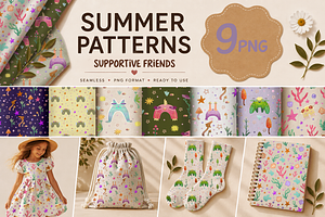 SUMMER SUPPORT FRIENDS Patterns