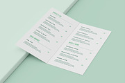 Restaurant Menu Mockup Two Fold, a Books & Magazine Mockup by Catkie - Digital Art (Thumbnail 3 of 7)