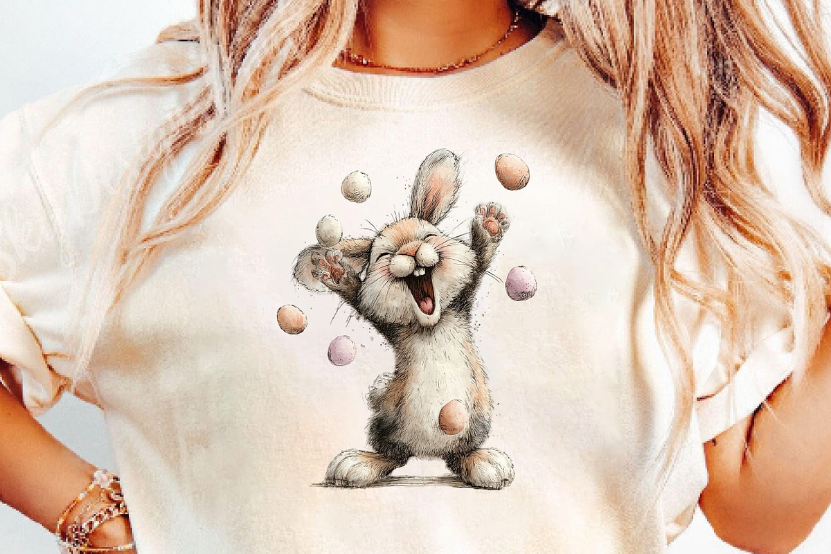 Whimsical Bunny Easter Clipart, an Illustration by DreamCafeArt (Photo 5 of 6)