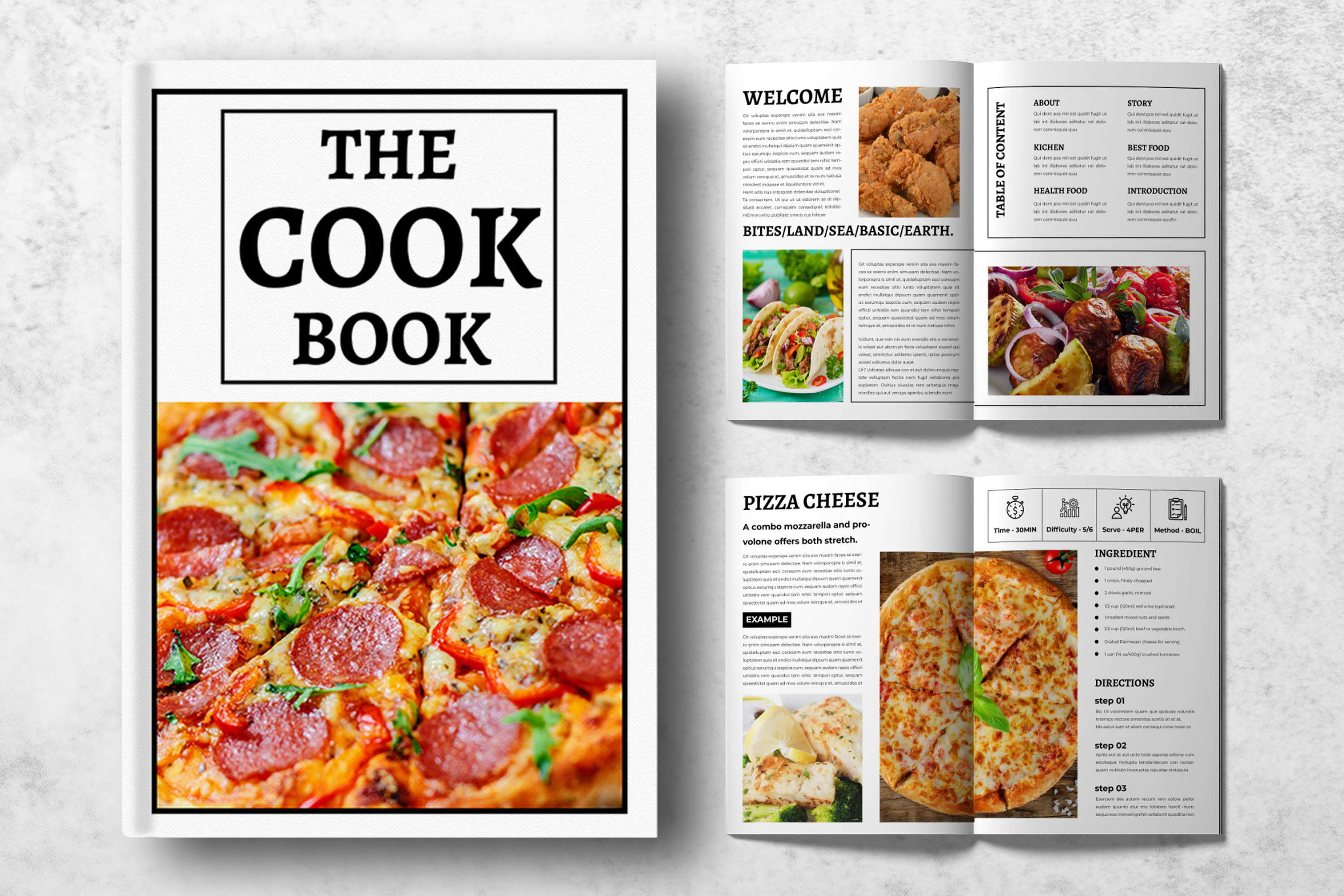 Cook Book Design Template, a Magazine Template by MightyDesign