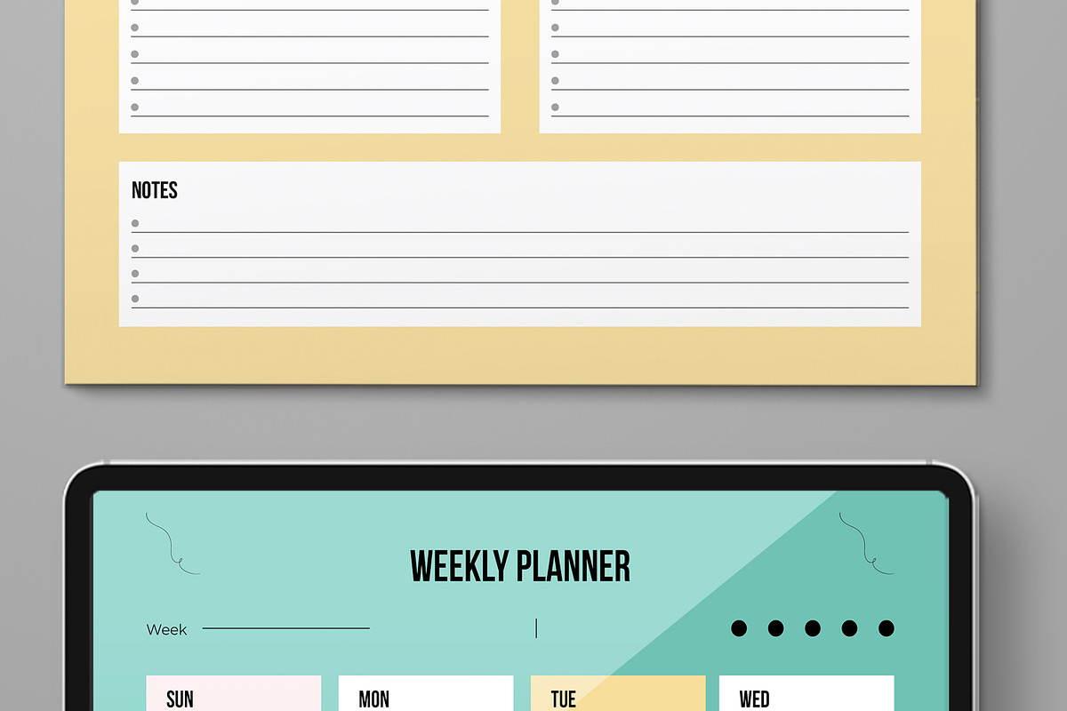 Personal Planner Layout Set, a Stationery Template by MightyDesign (Photo 3 of 7)