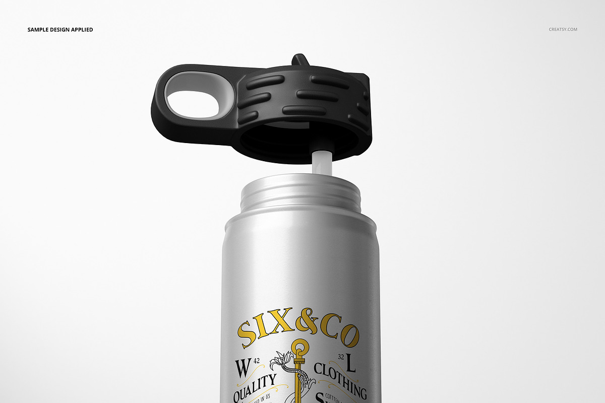 S. Steel 20 oz. Water Bottle Mockup, a Product Mockup by creatsy5 (Photo 7 of 12)