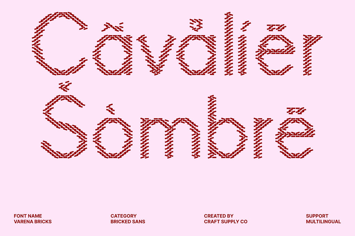Varena Bricks, a Sans Serif Font by Craft Supply Co. (Photo 7 of 8)