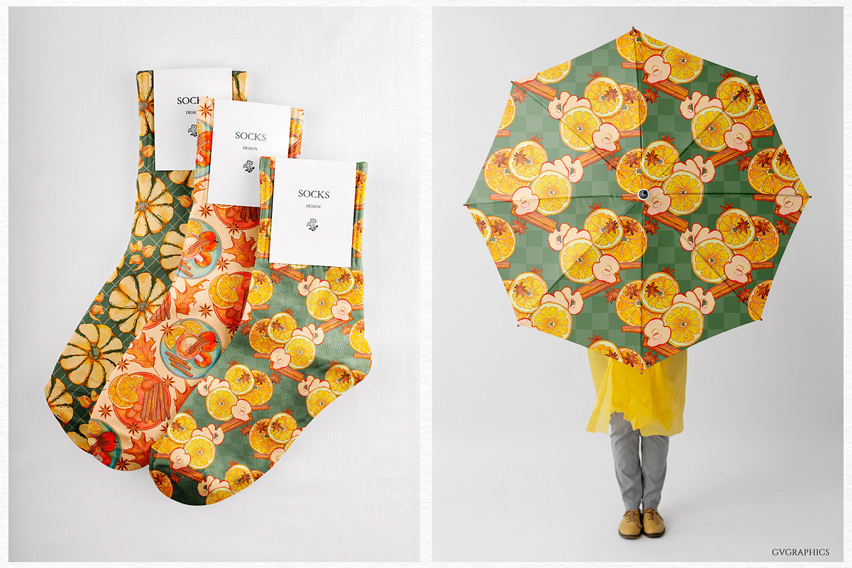 Tea and Cinnamon Collection, a Seasonal Illustration by GVGraphics (Photo 10 of 15)