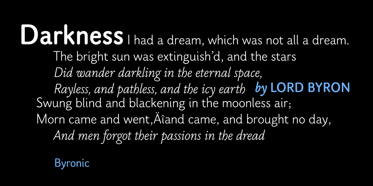 Byronic, a Sans Serif Font by Alan Meeks Collection (Photo 6 of 6)