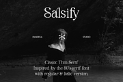 Salsify - Classic Thin Serif, a Serif Font by Pandeka Studio (Thumbnail 2 of 12)