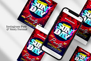 Sunday Party Instagram PSD Template, a Social Media Template by studioflyers.com (Thumbnail 3 of 3)