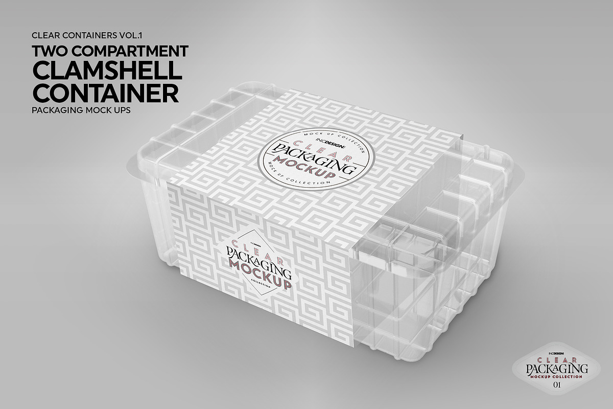 Two Side Container Packaging Mockup, a Cups & Container Mockup by INCDesign (Photo 6 of 7)