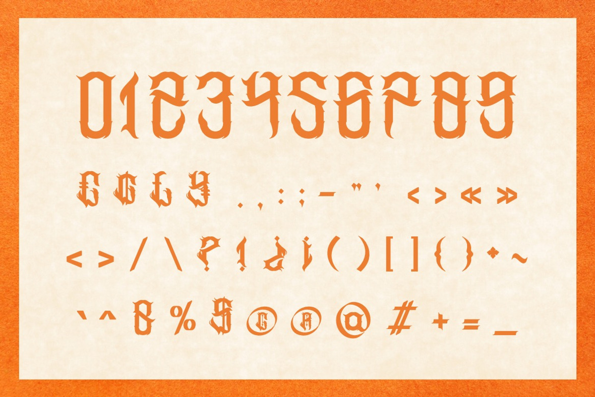 Heavinus - Classic Blackletter Font, a Blackletter Font by Dhabee (Photo 2 of 15)