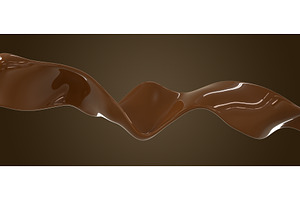 Chocolate Wave, Flying Curved Ribbon