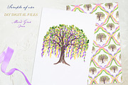 Mardi Gras Tree Clipart DIY, a Graphic by LABFcreations (Thumbnail 4 of 4)