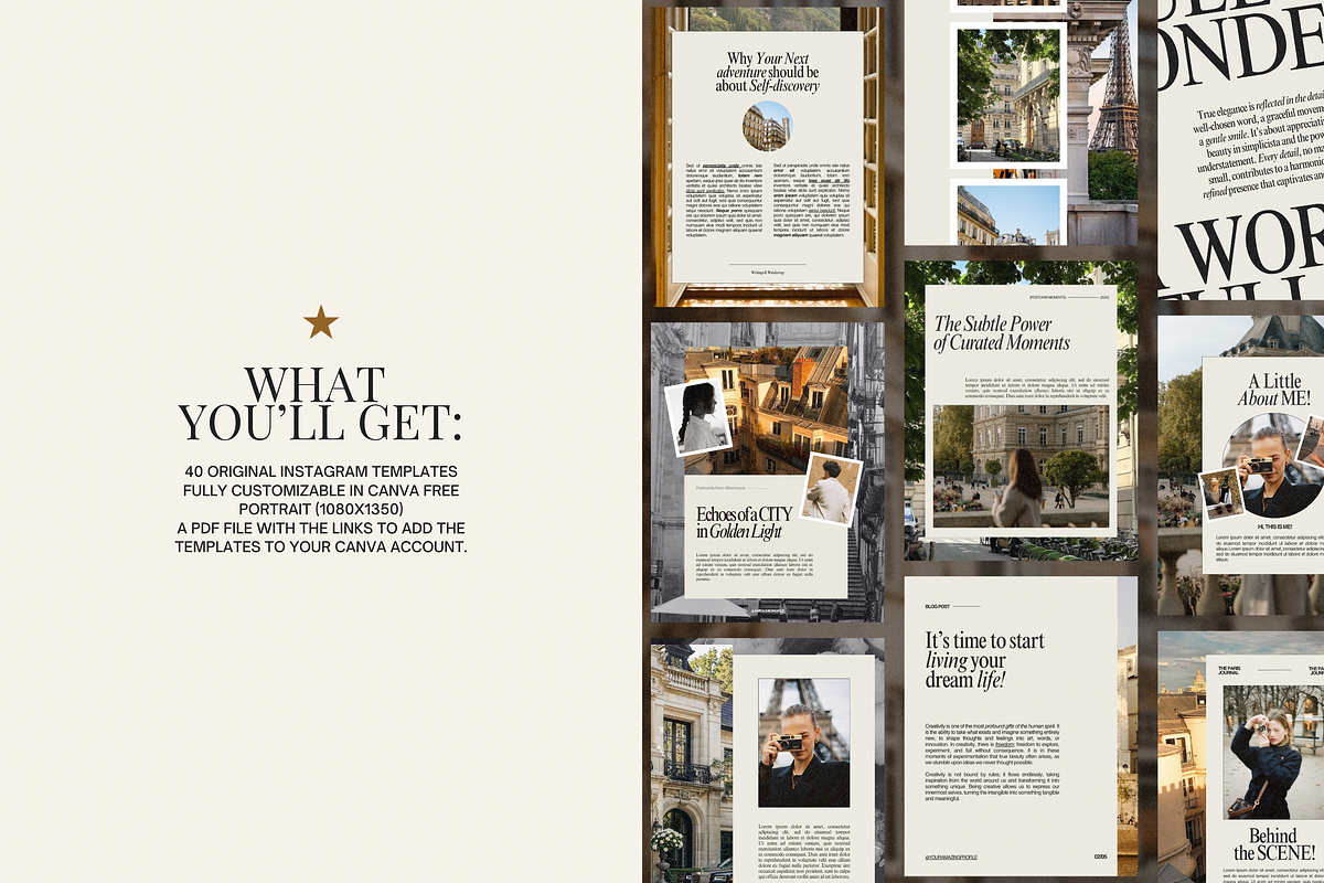 LUMIÈRE | Instagram Post Templates, a Social Media Template by Ad Astra Creations (Photo 3 of 5)