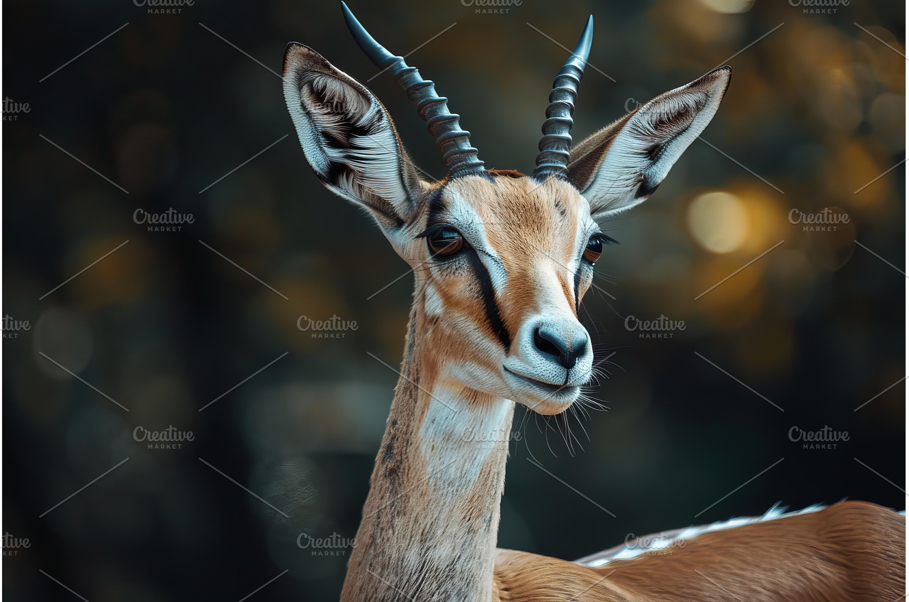 Beautiful gazelle standing and, an Animal Photo by Ylivdesign