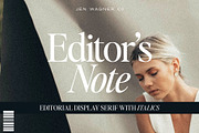 Editor's Note: Clean Editorial Serif, a Serif Font by Jen Wagner Co (Thumbnail 1 of 25)