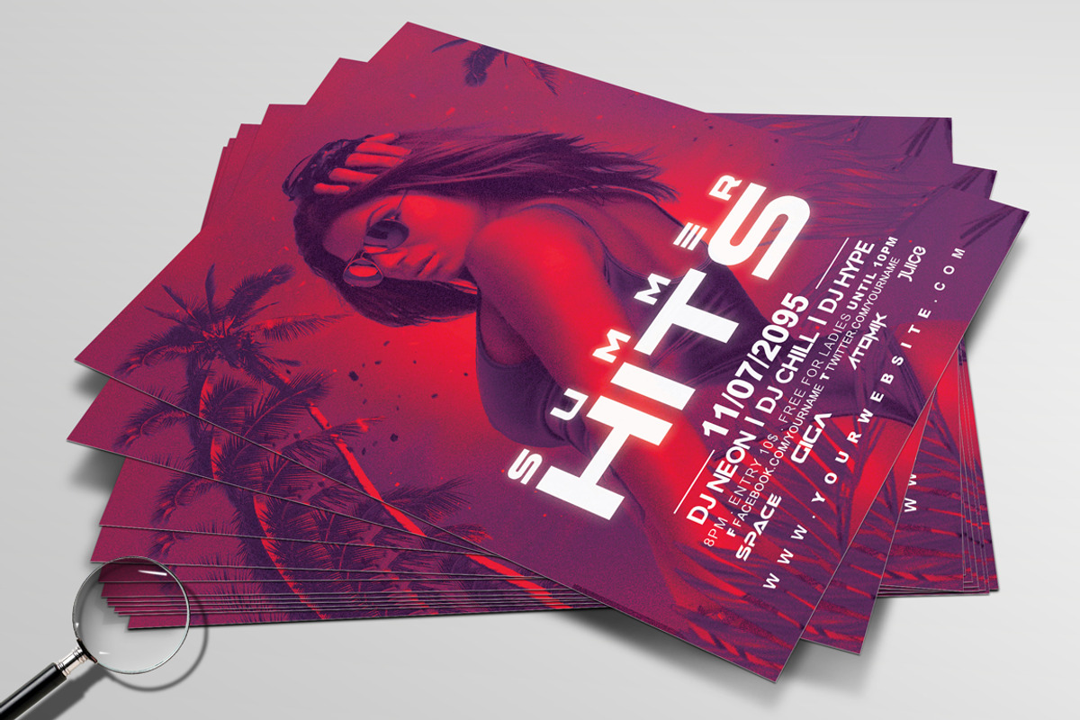 Summer Hits | Hype Flyer Design, a Flyer Template by GIGA-TEMPLATE (Photo 3 of 7)