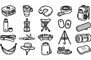Outdoor Camping Gear Clipart Set, an Illustration by designvectx (Thumbnail 2 of 3)