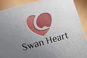 Beautiful Cute Swan Heart Love, a Branding & Logo Template by jongcreative (Thumbnail 1 of 4)