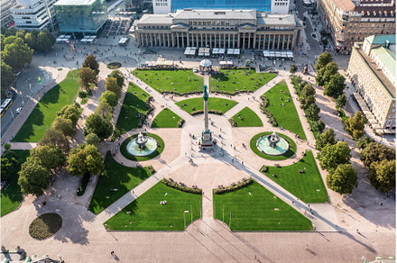 Schlossplatz in Stuttgart, Germany, an Architecture Photo by Nature and travel