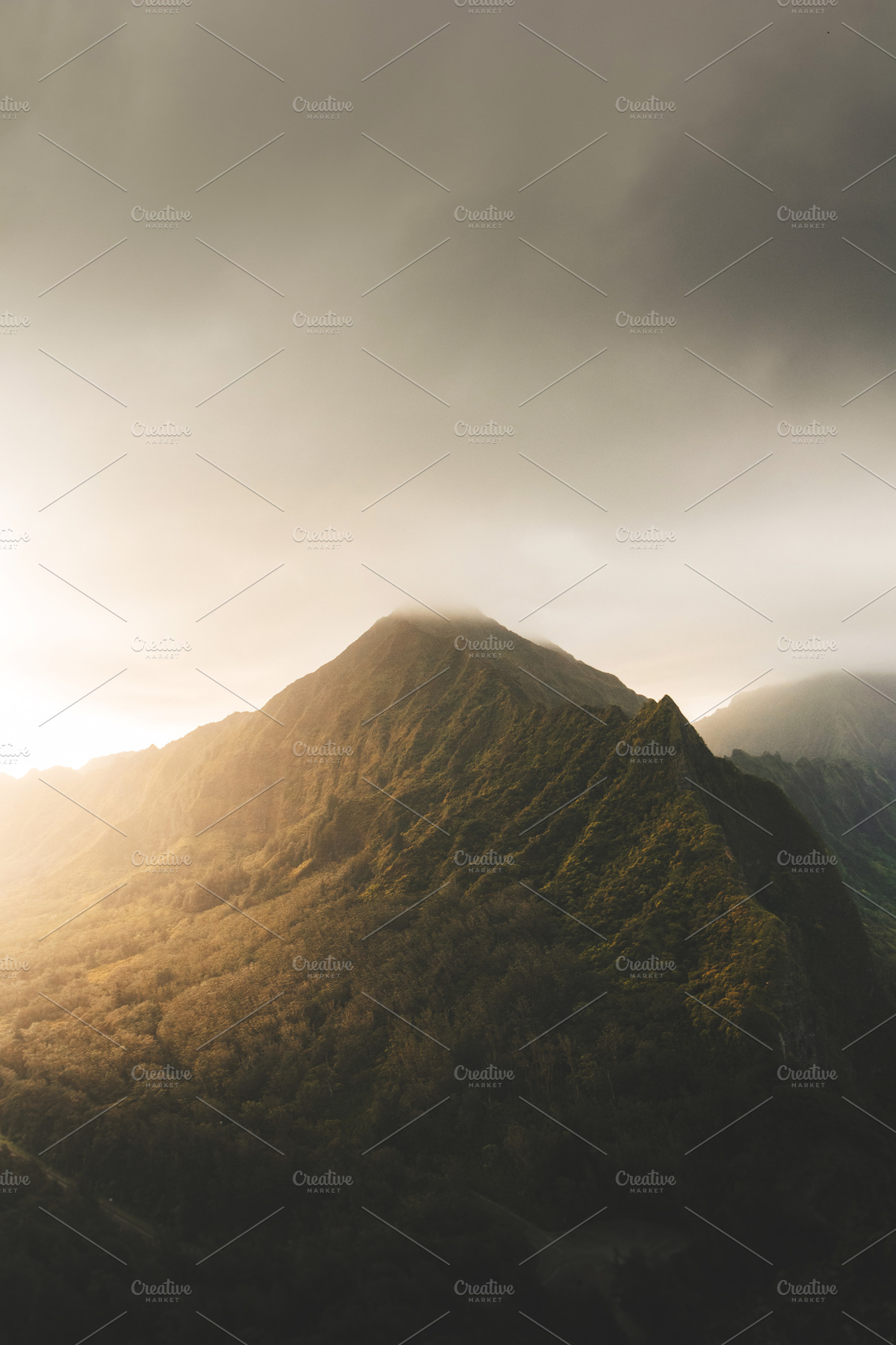 Pali notches  oahu hawaii featuring pali, notches, and adventure, a Nature Photo by Will Rust