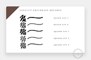 20 Linocut Procreate Brushes, a Brush Add-On by SorrDesign (Thumbnail 2 of 8)