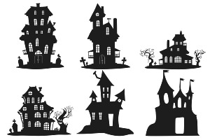 Halloween Haunted Houses Set 1