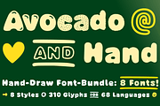 FONT Avocado 100% Handmade Bundle 9, a Sans Serif Font by Typo Graphic Design (Thumbnail 7 of 9)