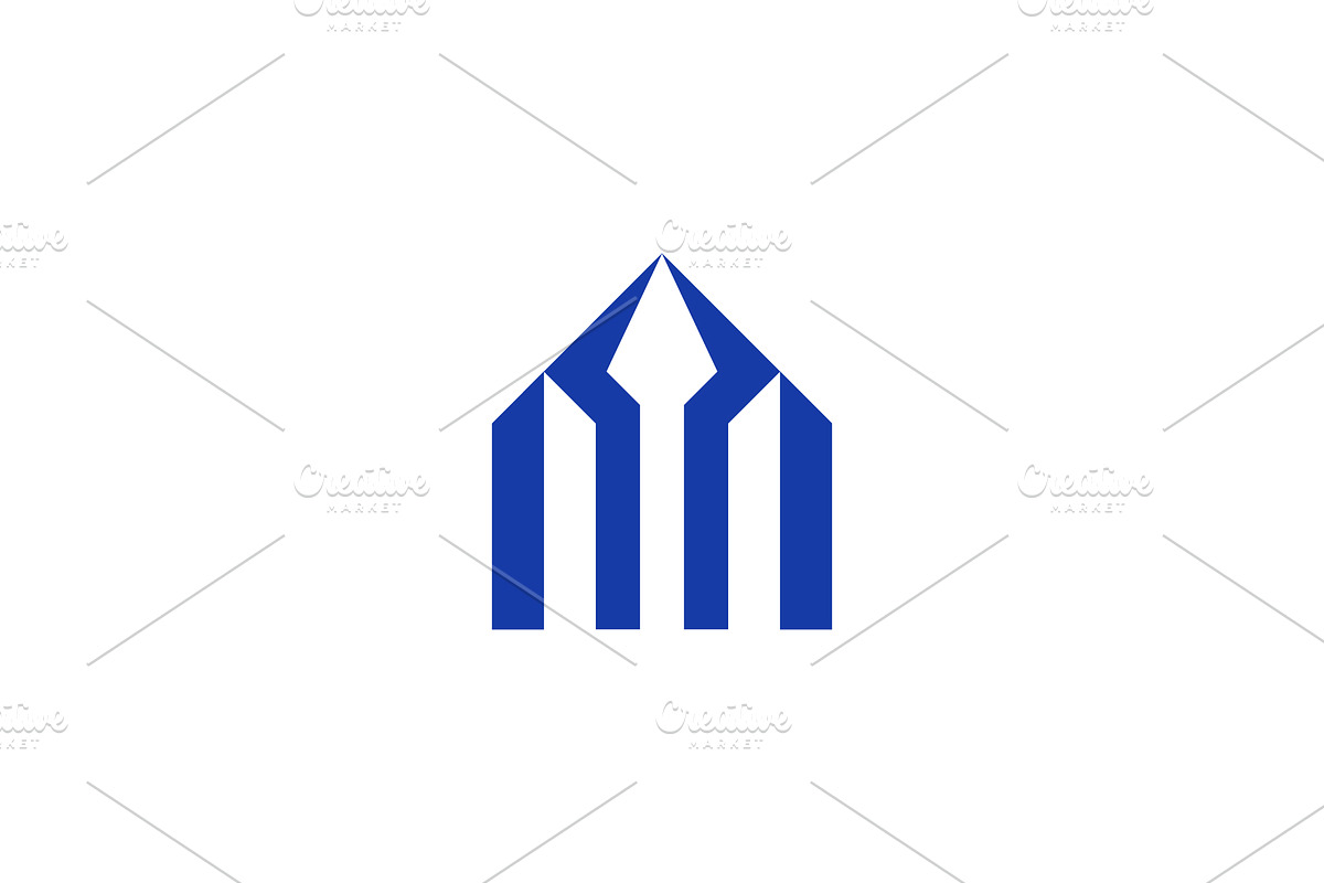 modern building spear logo, a Branding & Logo Template by Rasagama Studio