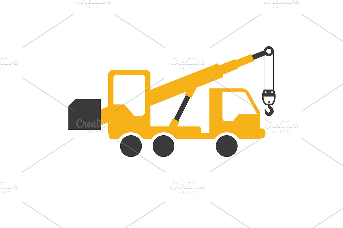 Industrial lifting crane, an Illustration by LogosDen
