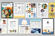 Digital School Magazine Template, a Magazine Template by BrandPacks (Thumbnail 2 of 5)