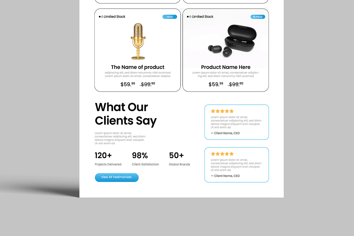 Modern Ecommerce Product Catalog, a Flyer Template by MightyDesign (Photo 5 of 8)