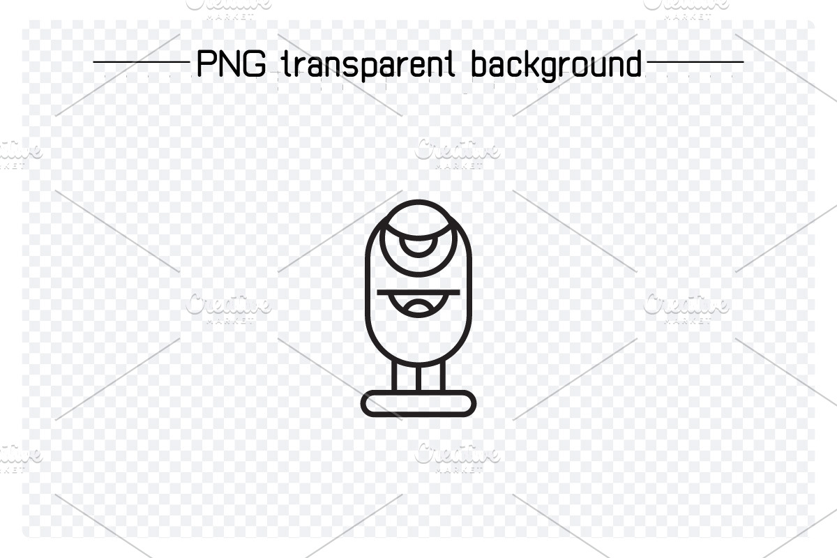 Cute Monster Character Icons, an Outline Icon by Designfour (Photo 3 of 7)