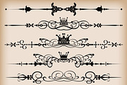 Set Vintage Elements, an Outline Icon by kio (Thumbnail 1 of 4)